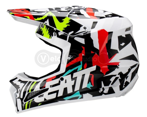 Дитячий мотошолом LEATT Moto 3.5 Jr Helmet [Zebra], YL