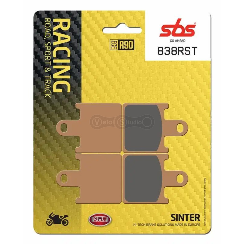 Тормозные колодки SBS 838RST Track Days Front Brake Pads, Sinter