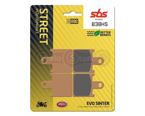 Колодки гальмівні SBS 838HS Performance Front Brake Pads, Sinter