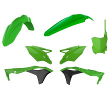Пластик Polisport MX kit - Kawasaki (17-) [Green/White], Kawasaki