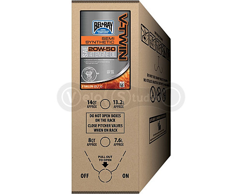 Масло моторное Bel-Ray V-Twin Semi-Syntetic Engine Oil [23л], 20w-50