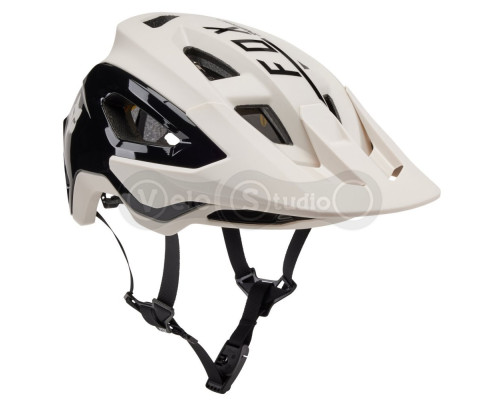 Велосипедный шлем FOX SPEEDFRAME PRO HELMET - BLOCKED [Vintage White], L (59-63 см)