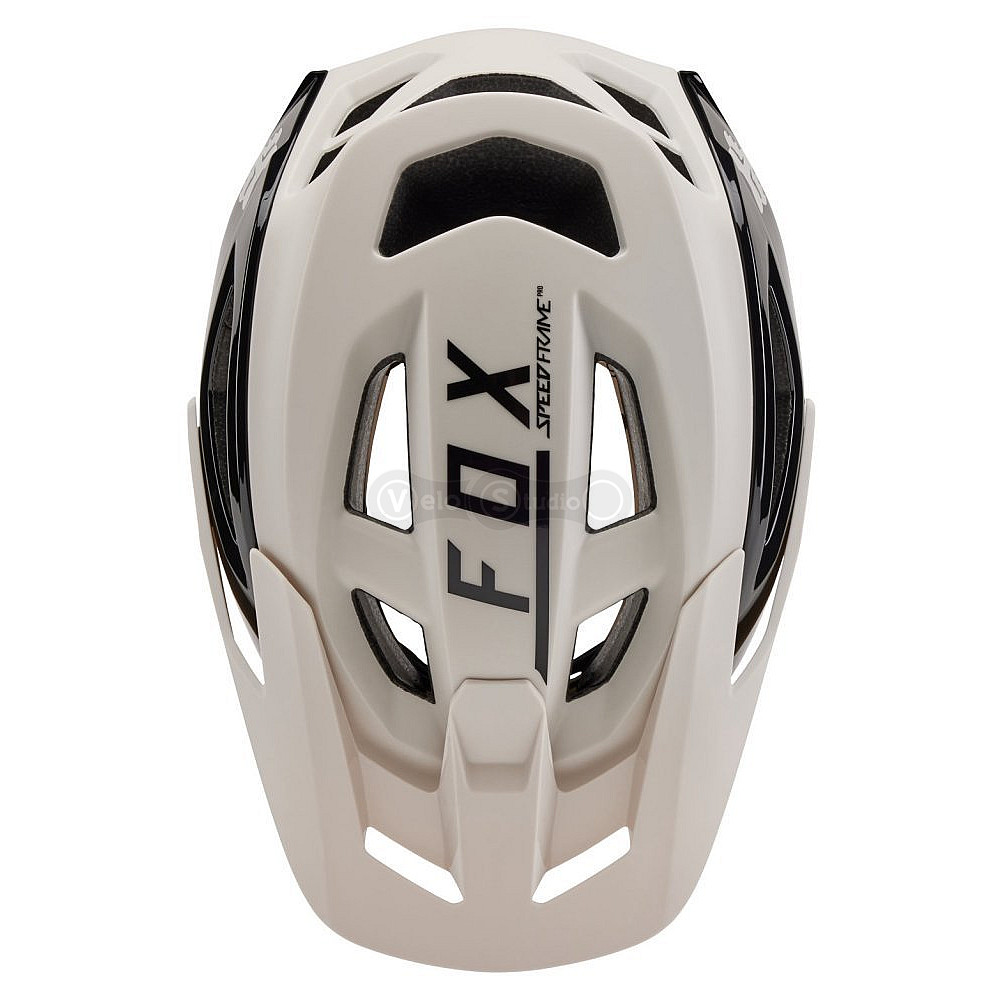 Велосипедный шлем FOX SPEEDFRAME PRO HELMET - BLOCKED [Vintage White], L (59-63 см)