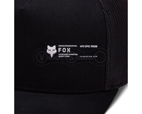 Кепка FOX BARGE FLEXFIT HAT [Black], S/M