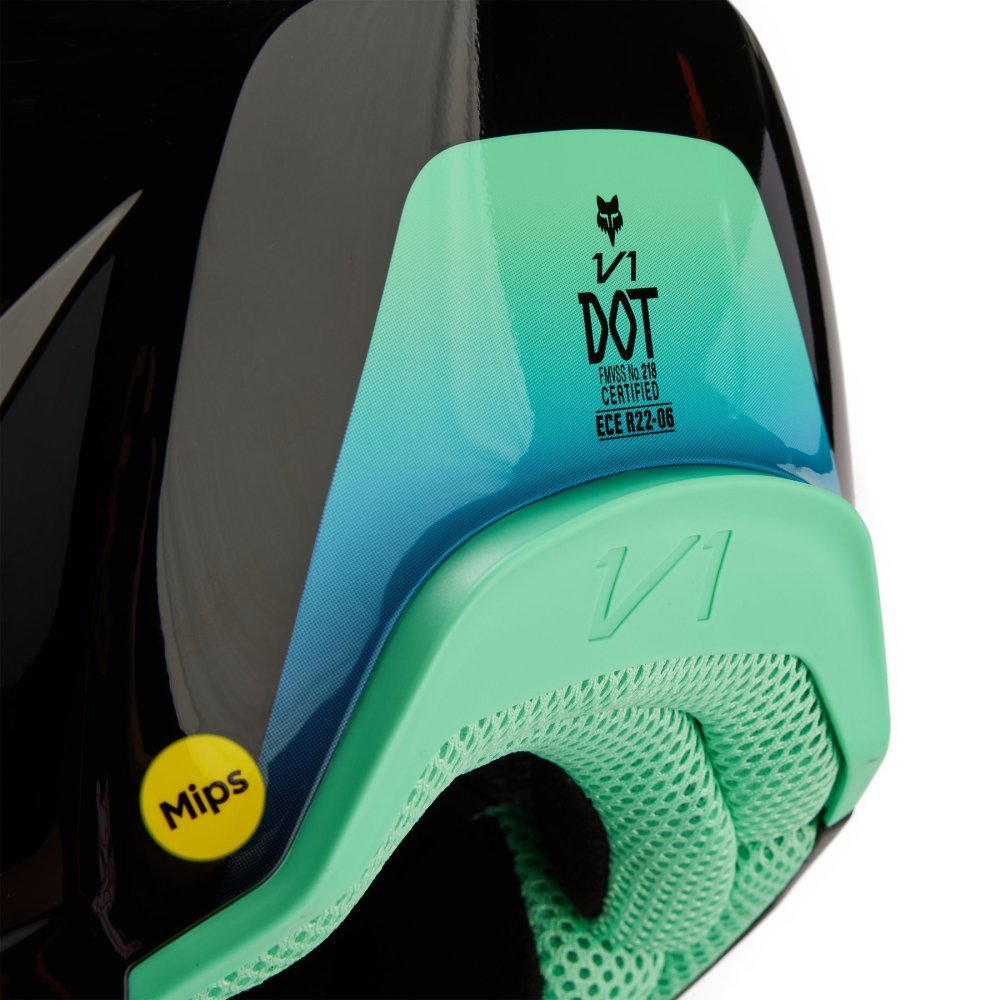 Детский мотошлем FOX YTH V1 Mips BALLAST HELMET [Black], YS