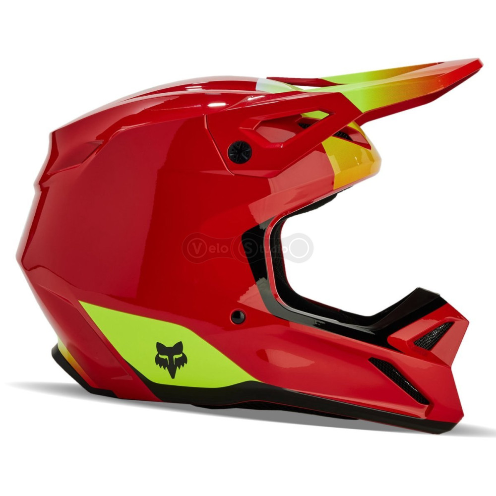 Детский мотошлем FOX YTH V1 Mips BALLAST HELMET [Flo Red], YL