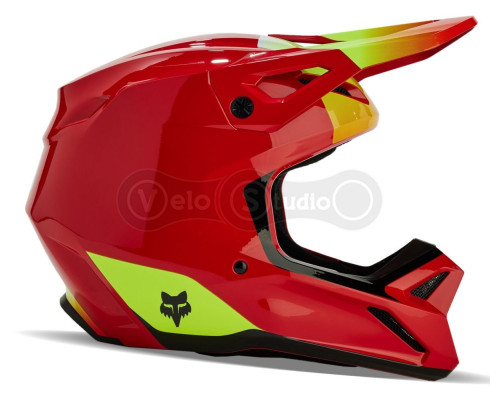 Детский мотошлем FOX YTH V1 Mips BALLAST HELMET [Flo Red], YS