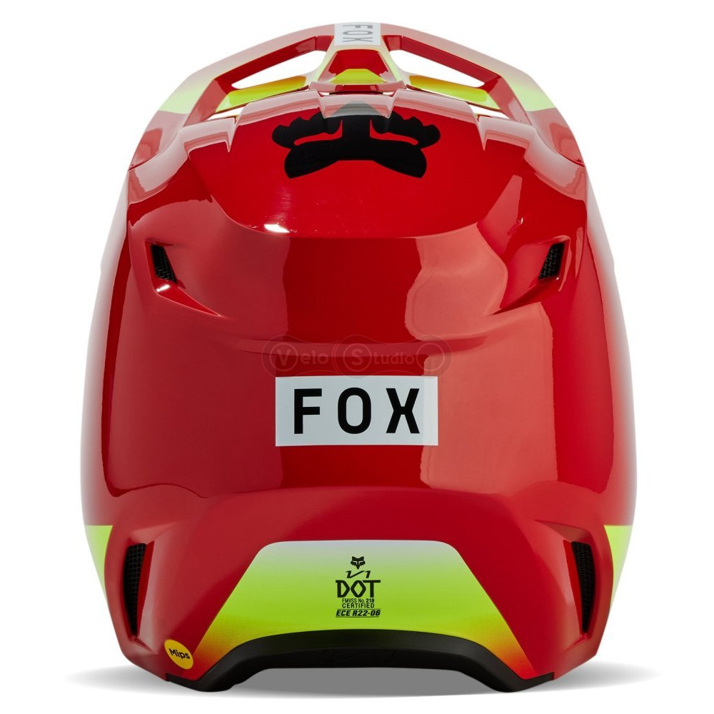 Детский мотошлем FOX YTH V1 Mips BALLAST HELMET [Flo Red], YL