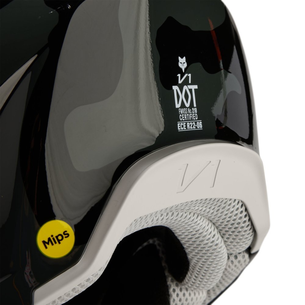 Детский мотошлем FOX YTH V1 Mips BNKR HELMET [Black], YL