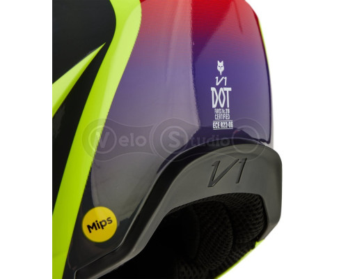 Мото шолом FOX V1 FLORA HELMET [Yellow], M