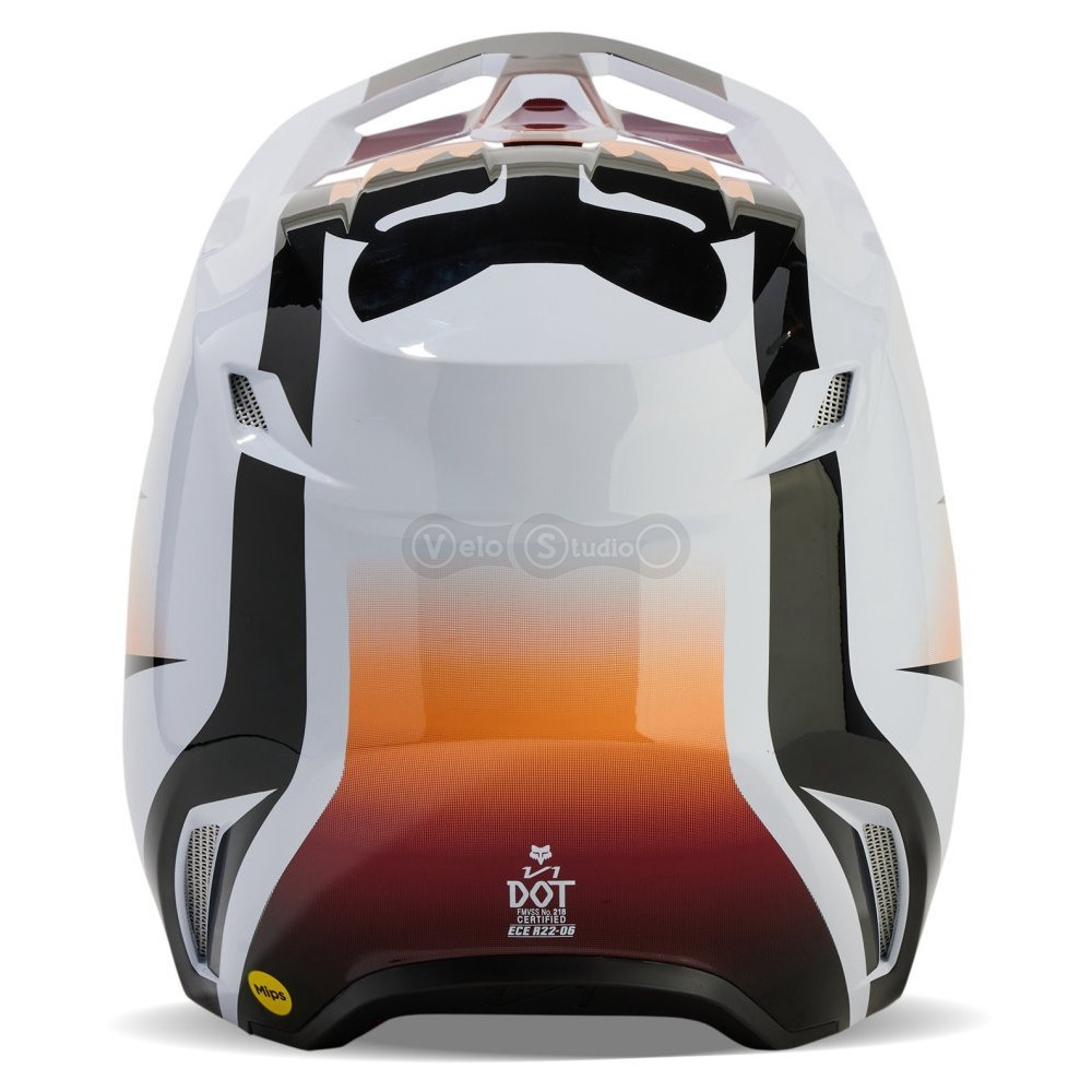 Детский мотошлем FOX YTH V1 Mips FLORA HELMET [White], YL