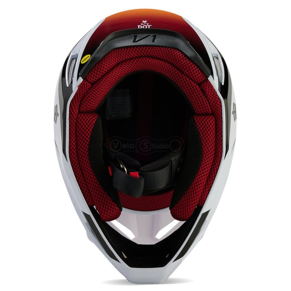 Детский мотошлем FOX YTH V1 Mips FLORA HELMET [White], YL