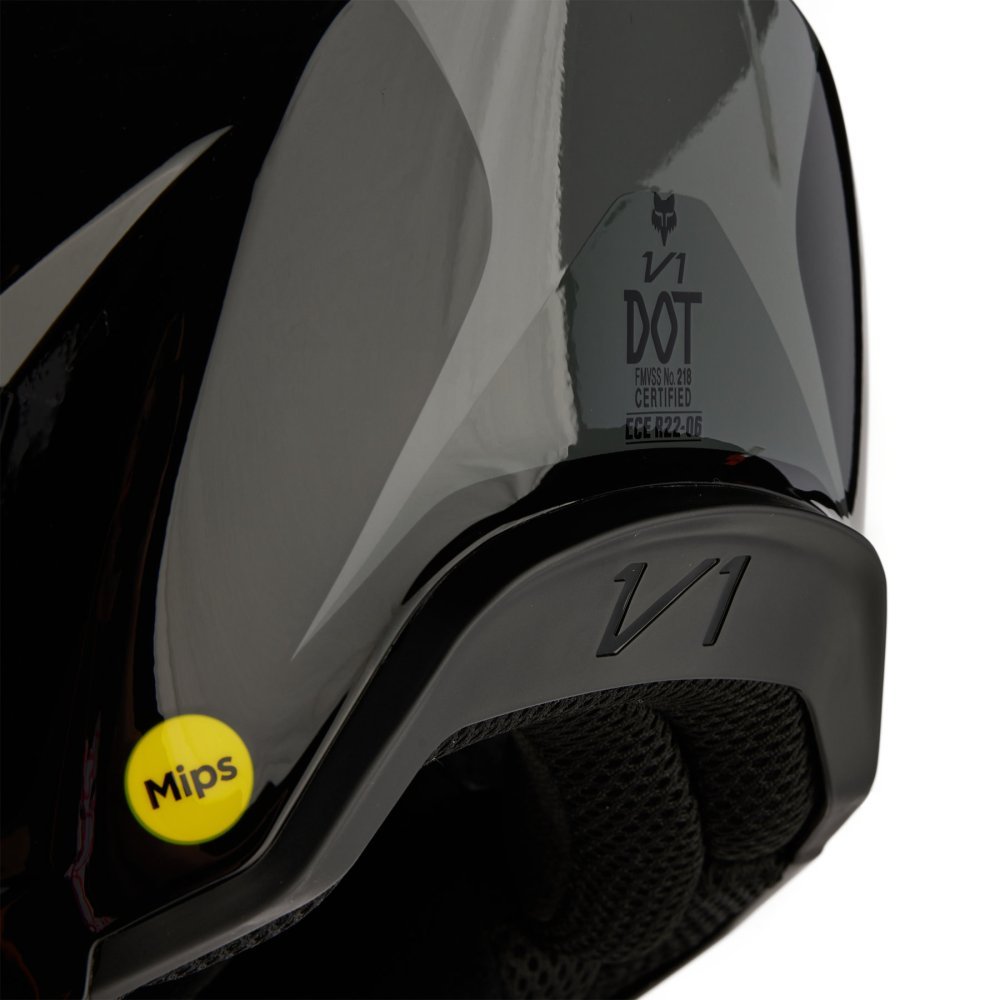 Детский мотошлем FOX YTH V1 Mips NITRO HELMET [Dark Shadow], YS