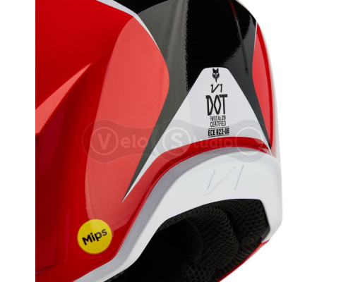 Шлем FOX V1 NITRO HELMET [Flo Red], L (59-60 см)