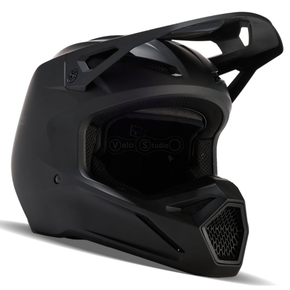 Мото шлем FOX V1 SOLID HELMET [Matte Black], L
