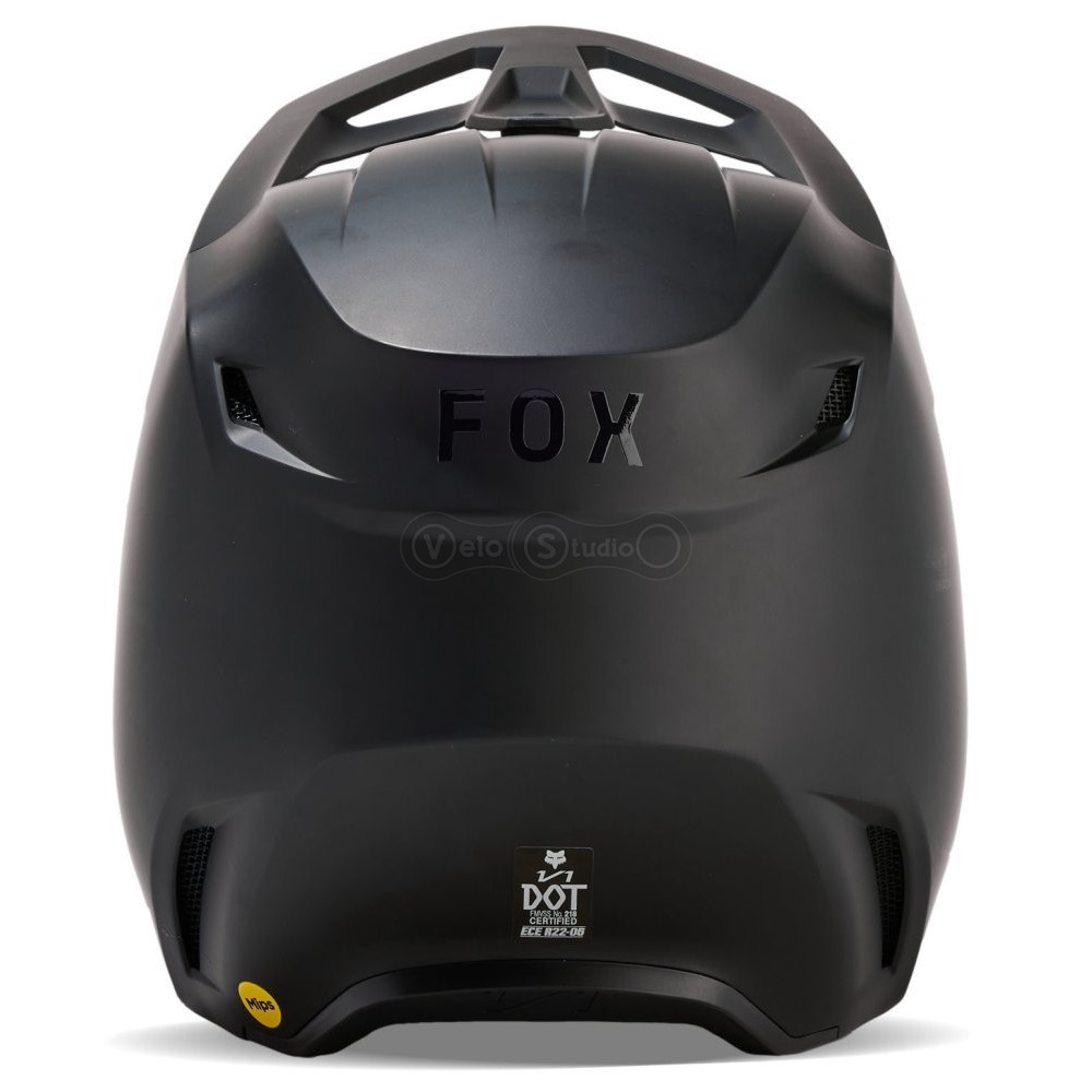 Мото шлем FOX V1 SOLID HELMET [Matte Black], L
