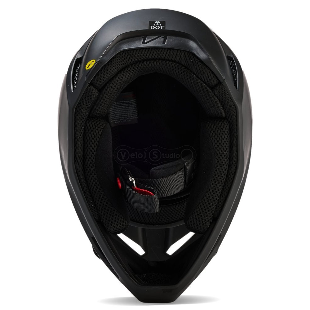 Мото шлем FOX V1 SOLID HELMET [Matte Black], L