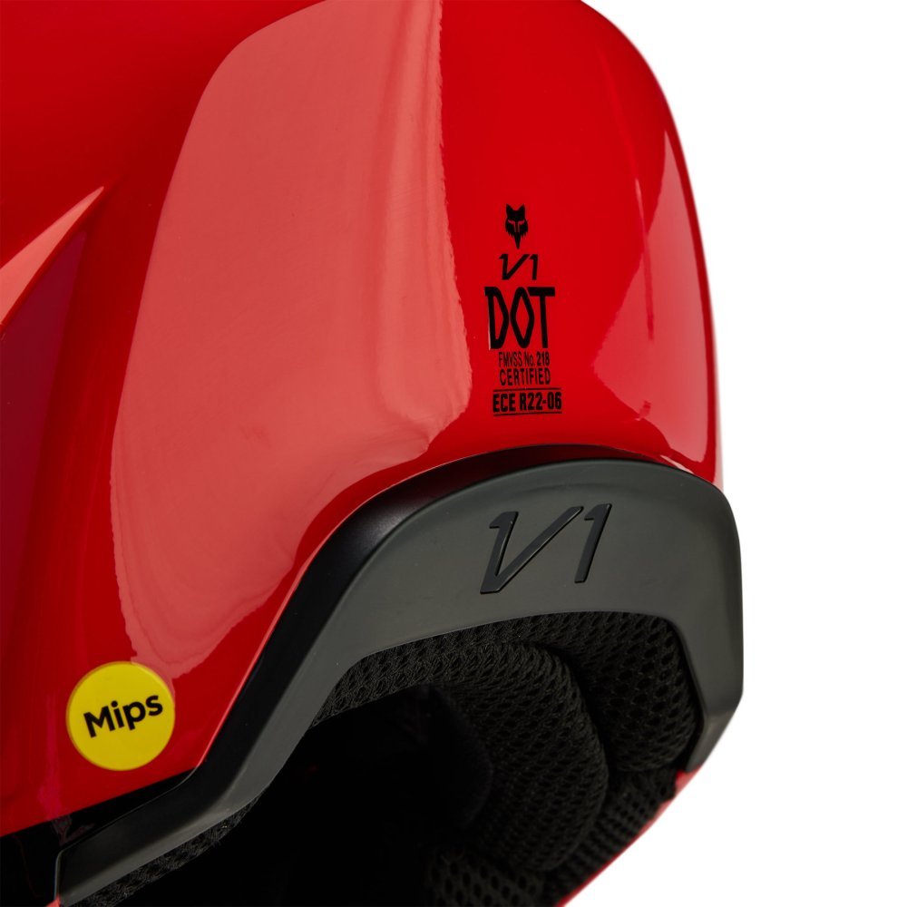 Мотошлем FOX V1 STREAK HELMET [Flo Red], M