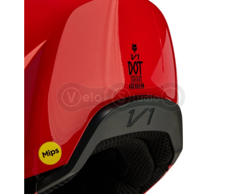 Мотошолом FOX V1 STREAK HELMET [Flo Red], M