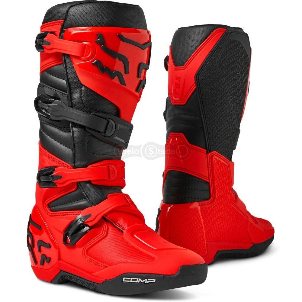 Мотоботы FOX COMP BOOT [Flo Red], US10.5