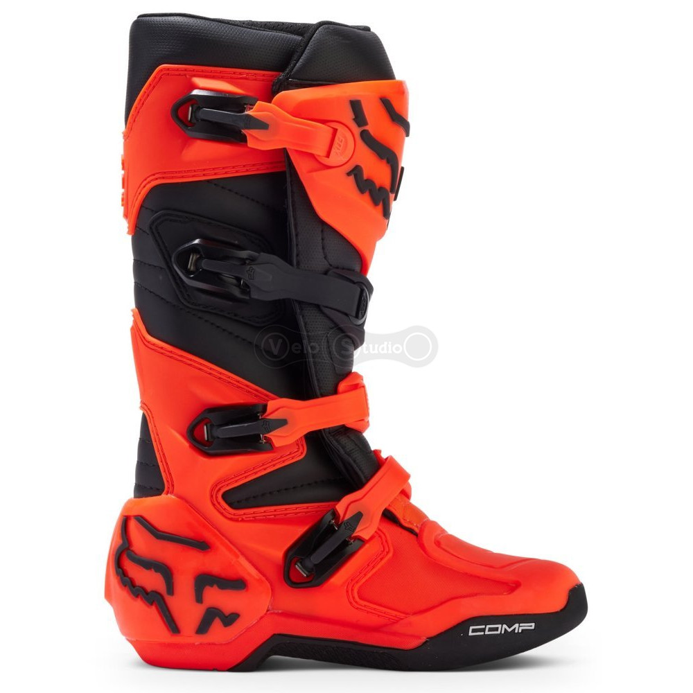 Детские мотоботы FOX Comp Youth Boot [Flo Orange], US7