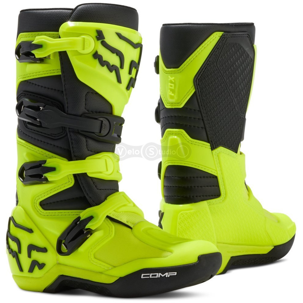 Детские мотоботы FOX Comp Youth Boot [Flo Yellow], US2