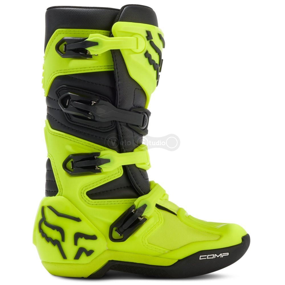 Детские мотоботы FOX Comp Youth Boot [Flo Yellow], US2
