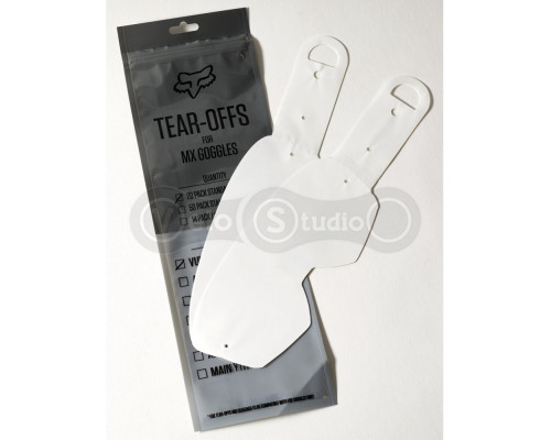 Зривки FOX VUE Tear-Offs - 20 pack, No Size