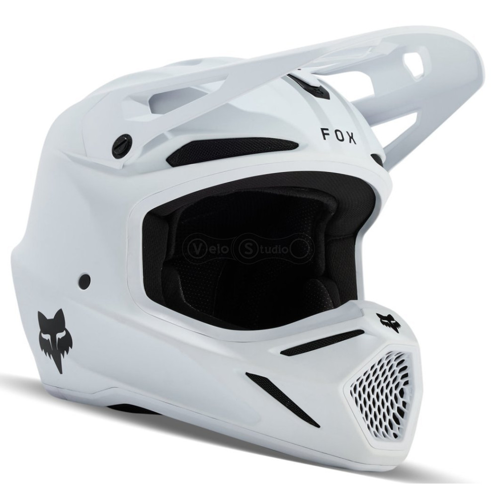 Шолом FOX V3 SOLID HELMET [Matte White], XL (61-62 см)