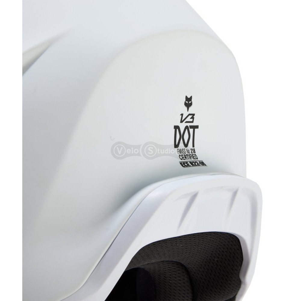 Шолом FOX V3 SOLID HELMET [Matte White], XL (61-62 см)