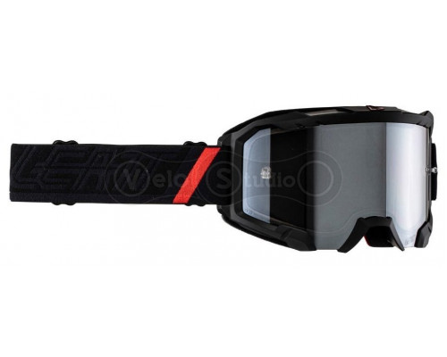 Маска LEATT Goggle Velocity 4.5 - Iriz Silver [Black], Mirror Lens