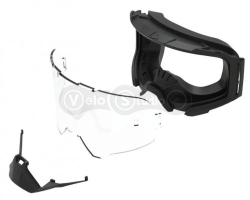 Маска LEATT Goggle Velocity 4.5 - Iriz Silver [Stealth], Mirror Lens
