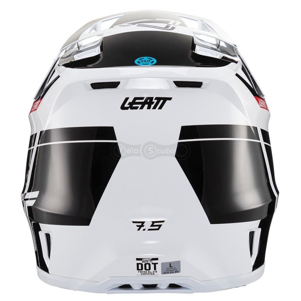 Шлем LEATT Helmet Moto 7.5 + маска Goggle Velocity 4.5 [Black], M