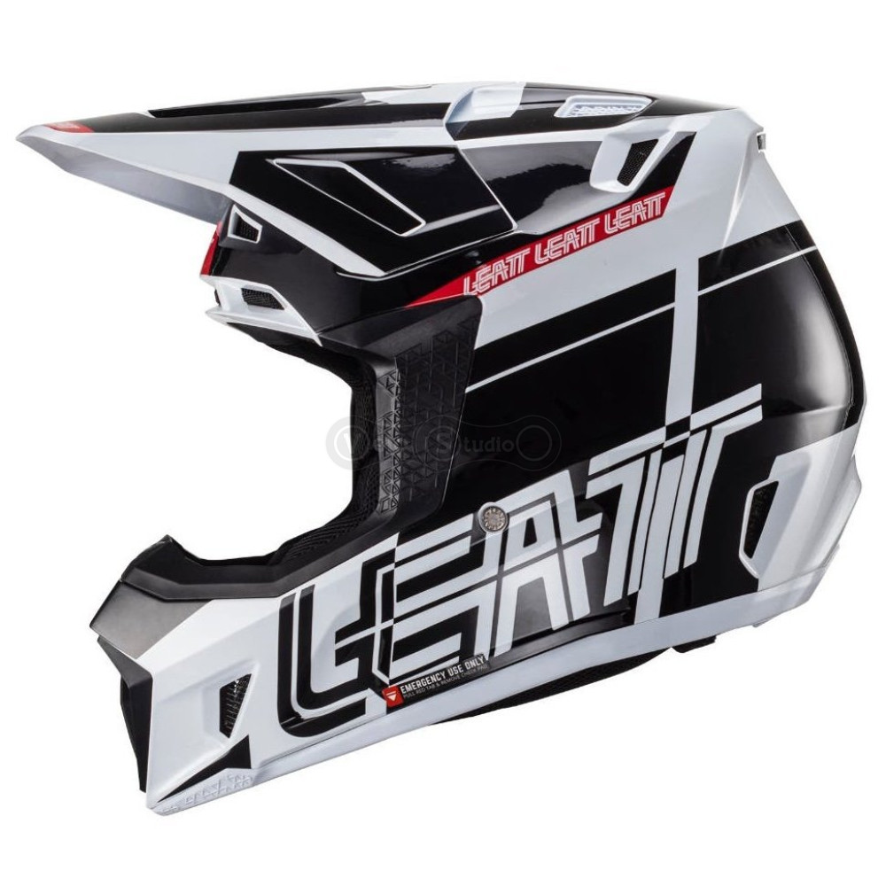 Шлем LEATT Helmet Moto 7.5 + маска Goggle Velocity 4.5 [Black], M