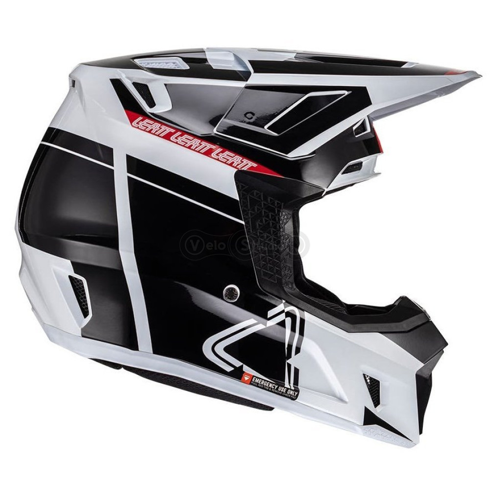 Шлем LEATT Helmet Moto 7.5 + маска Goggle Velocity 4.5 [Black], M