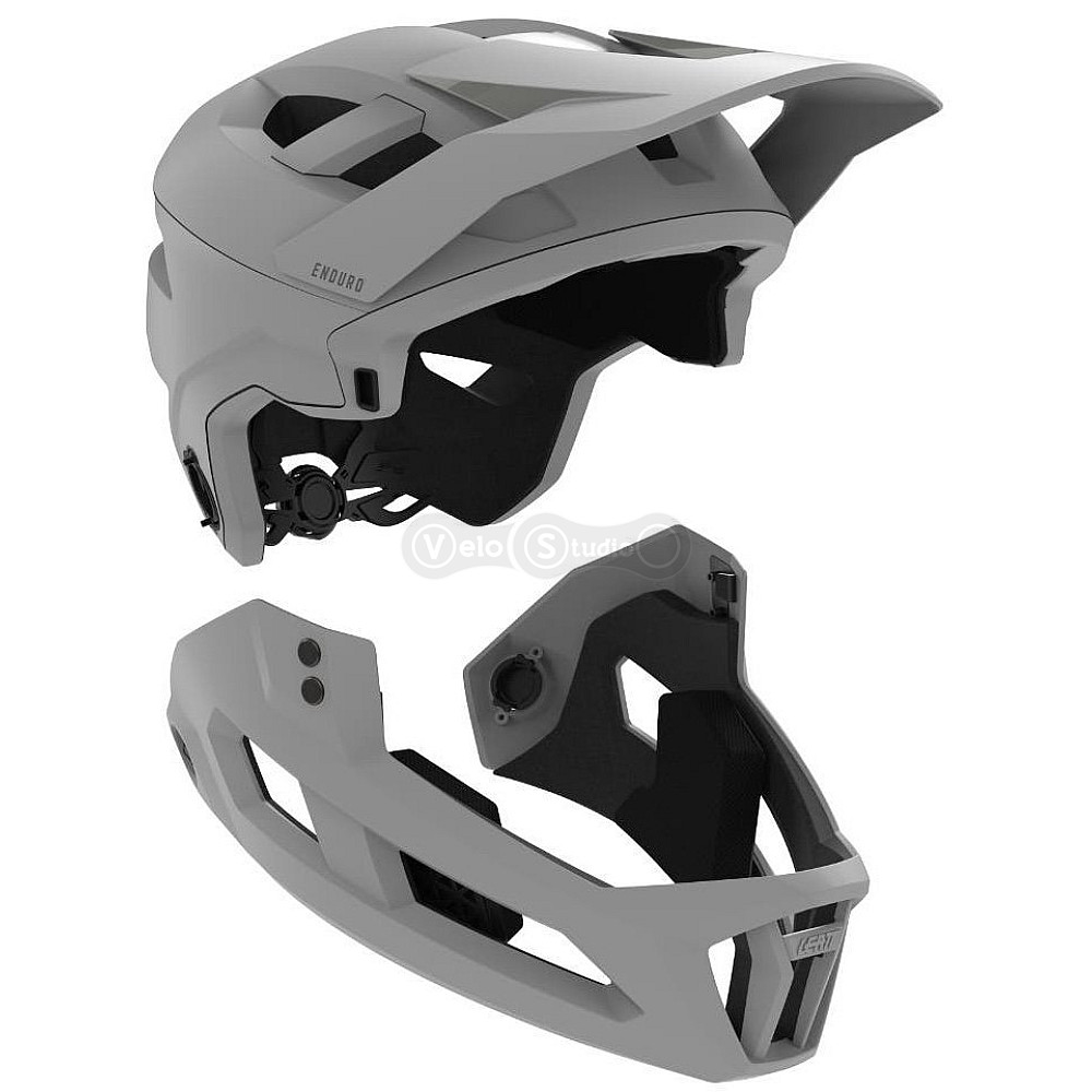 Вело шлем LEATT Helmet MTB 2.0 Enduro [White], M (57-58 см)