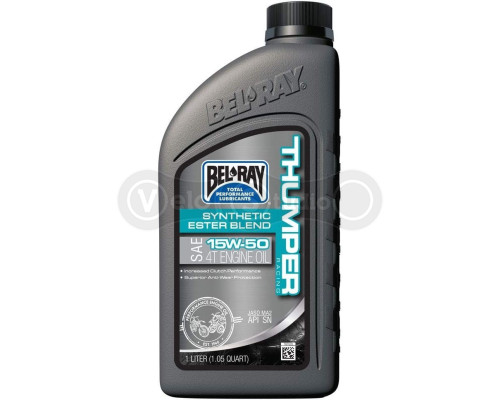 Масло моторное Bel-Ray THUMPER Racing Engine Oil [1л], 15w-50