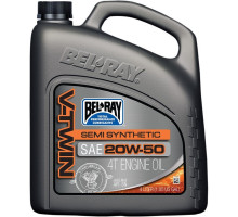 Масло моторное Bel-Ray V-Twin Semi-Syntetic Engine Oil [4л], 20w-50
