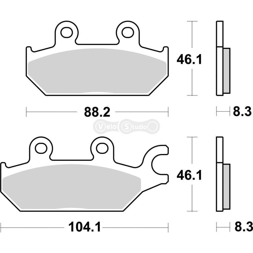 Колодки гальмові SBS 971RSI Racing Brake Pads, EVO Sinter/Sinter