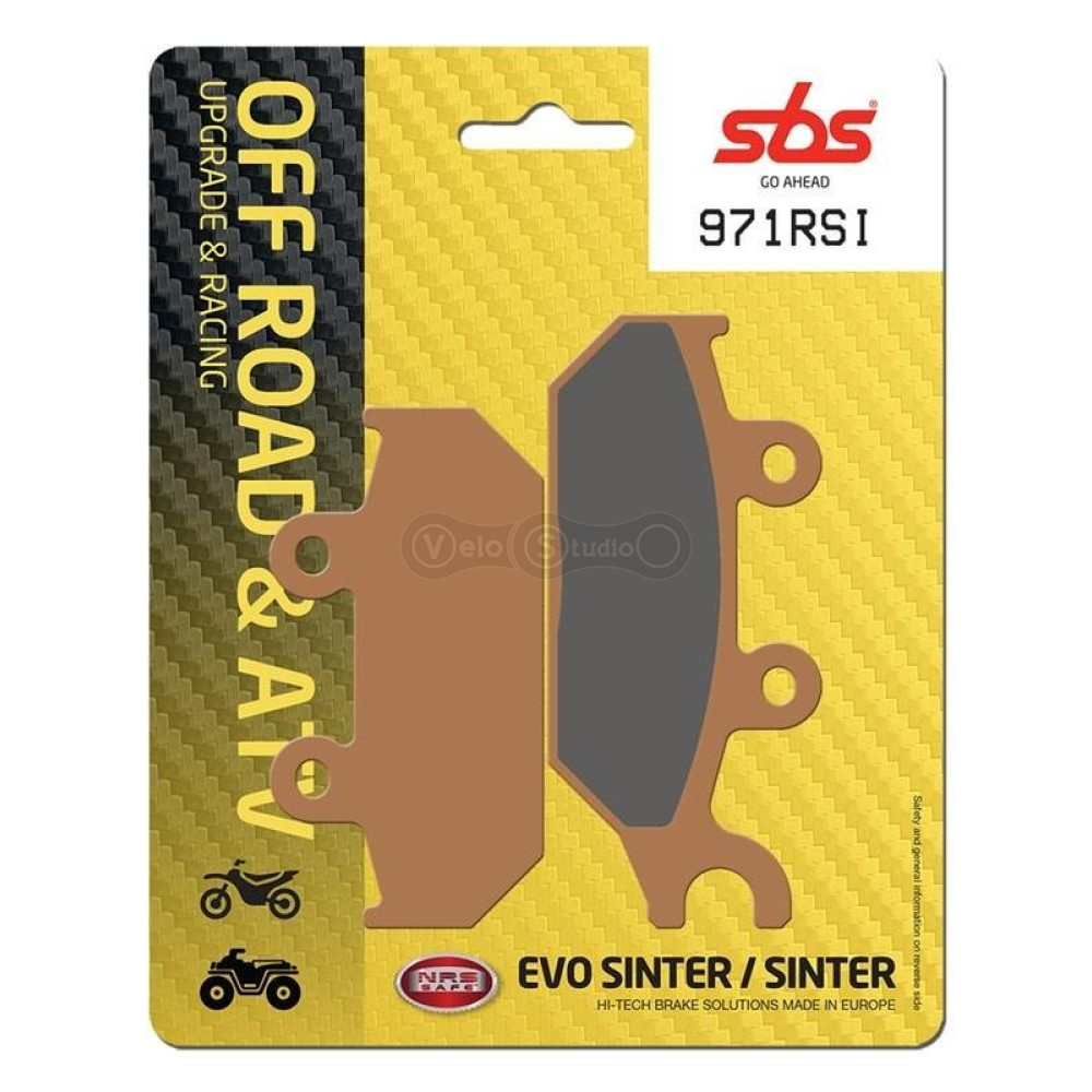 Колодки гальмові SBS 971RSI Racing Brake Pads, EVO Sinter/Sinter