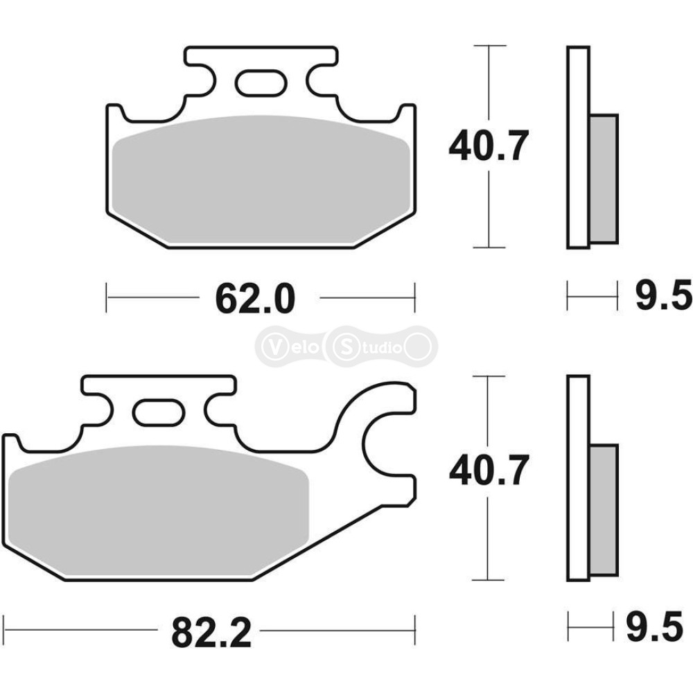 Колодки гальмівні SBS 754SI Sport Brake Pads, Sinter/Carbon