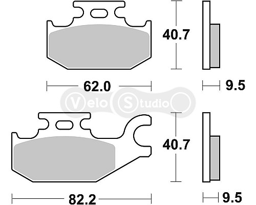 Тормозные колодки SBS 754SI Sport Brake Pads, Sinter/Carbon