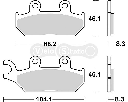 Колодки гальмівні SBS 972SI Sport Brake Pads, Sinter/Carbon