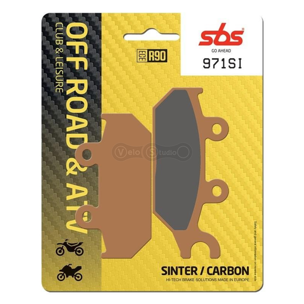 Тормозные колодки SBS 971SI Sport Brake Pads, Sinter/Carbon