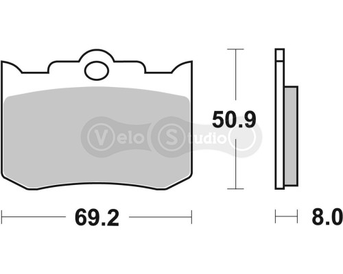 Колодки гальмівні SBS 678H.HS Perfomance Machine Front Brake Pads, Sinter