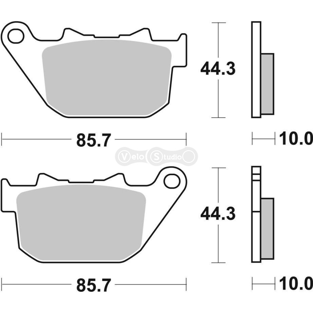 Тормозные колодки SBS 808H.HF Ultra Quit Brake Pads, Ceramic