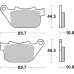 Тормозные колодки SBS 808H.HF Ultra Quit Brake Pads, Ceramic