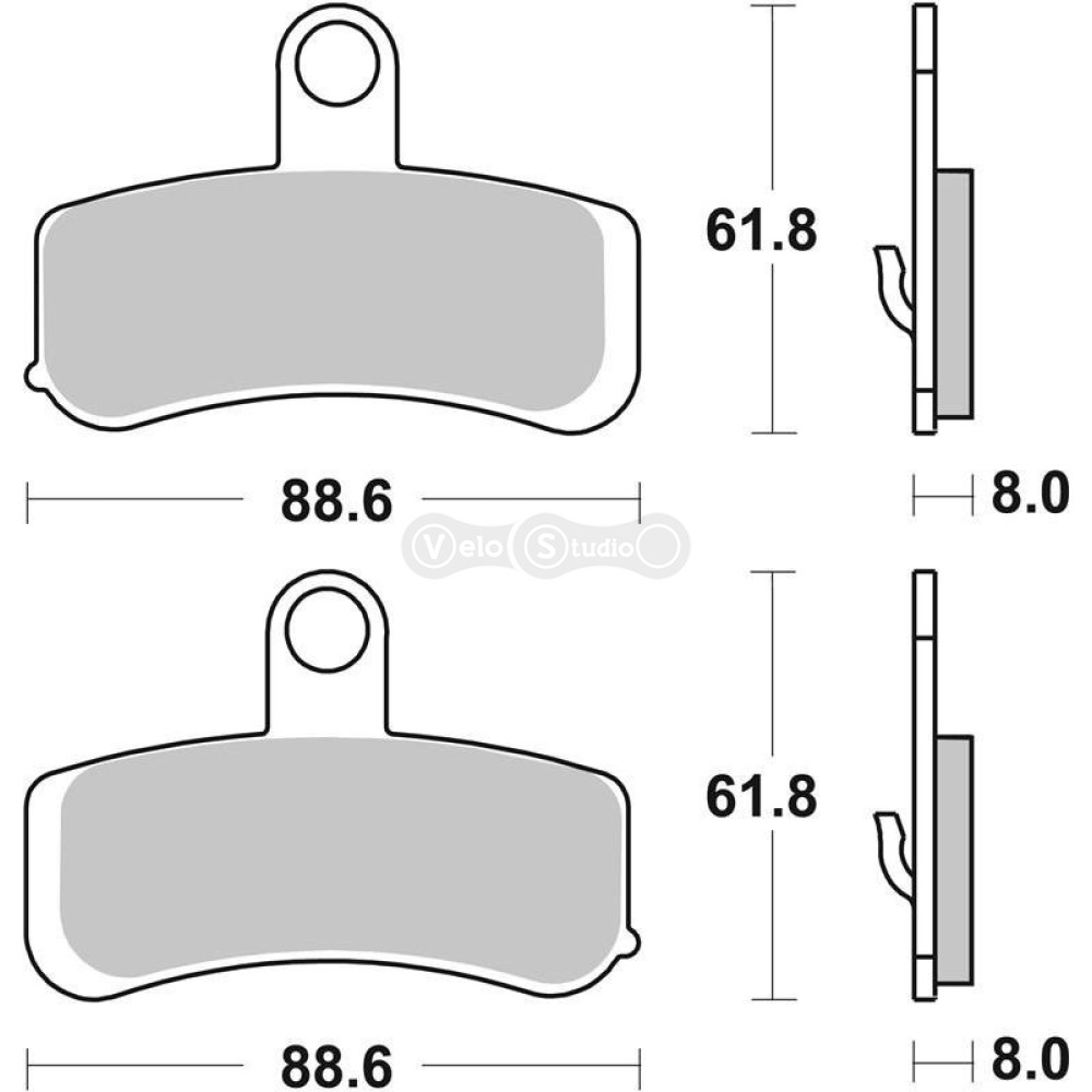 Колодки гальмівні SBS 853H.HF Ultra Quit Brake Pads, Ceramic