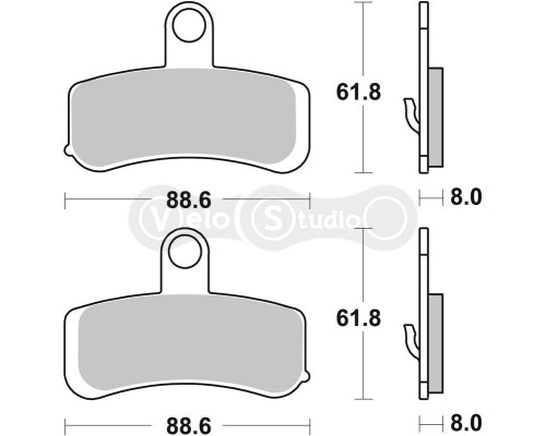 Тормозные колодки SBS 853H.HF Ultra Quit Brake Pads, Ceramic