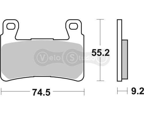 Колодки гальмівні SBS 860H.HF Ultra Quit Brake Pads, Ceramic
